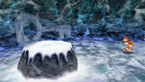 the Ice Key in Wozza's Cave